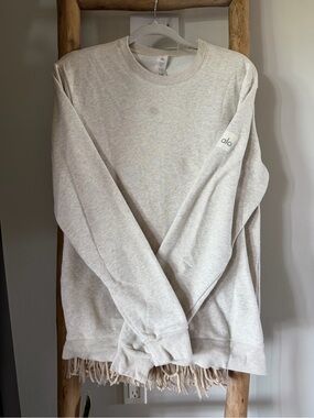 🤍 Alo Heather Grey Crewneck Sweatshirt